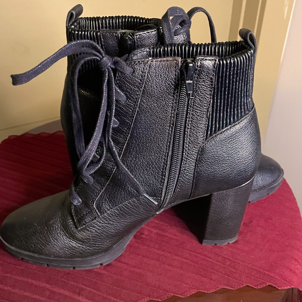 Corso Como Black High Heeled Lace-Up Booties